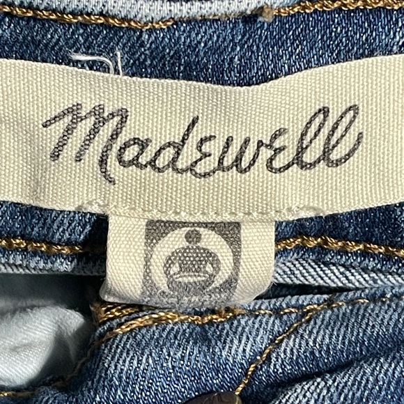 Madewell 11” High Rise Skinny Jeans Button Front Stretch Blue 24 Petite - Picture 5 of 7